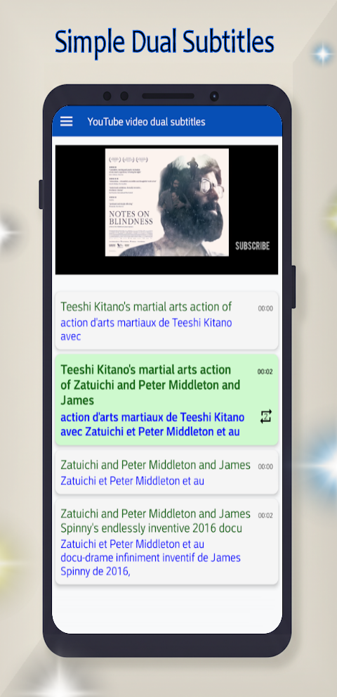 Dual Subtitle - Video Player screenshot 1