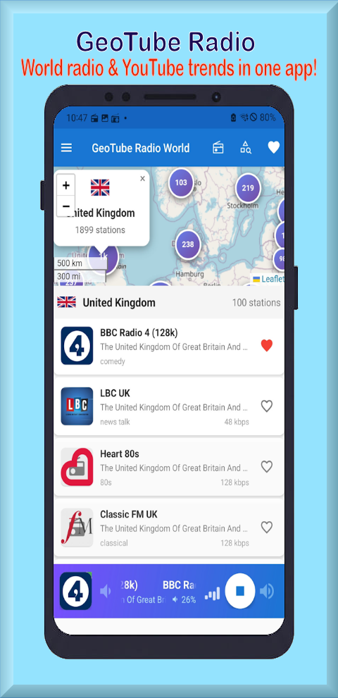 GeoTube Radio World screenshot 1